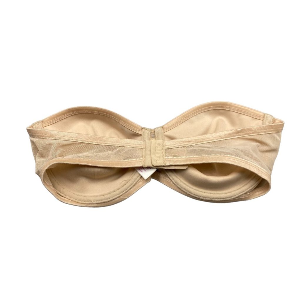 Sold 🎈 Lily of France Strapless bra 36C Style 2111117 underwire beige - Picture 2 of 9